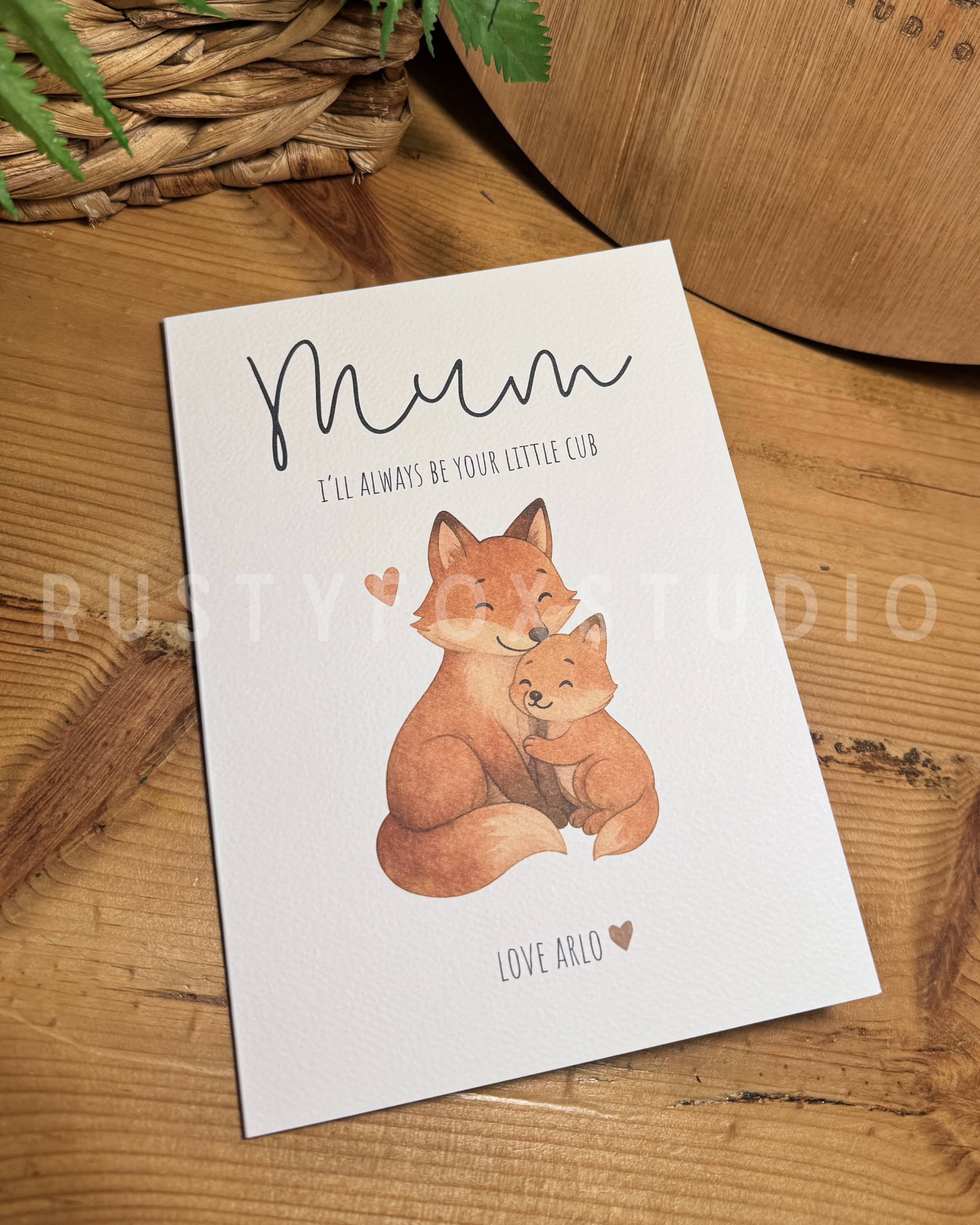 “I’ll always be your little cub” Mother’s Day card