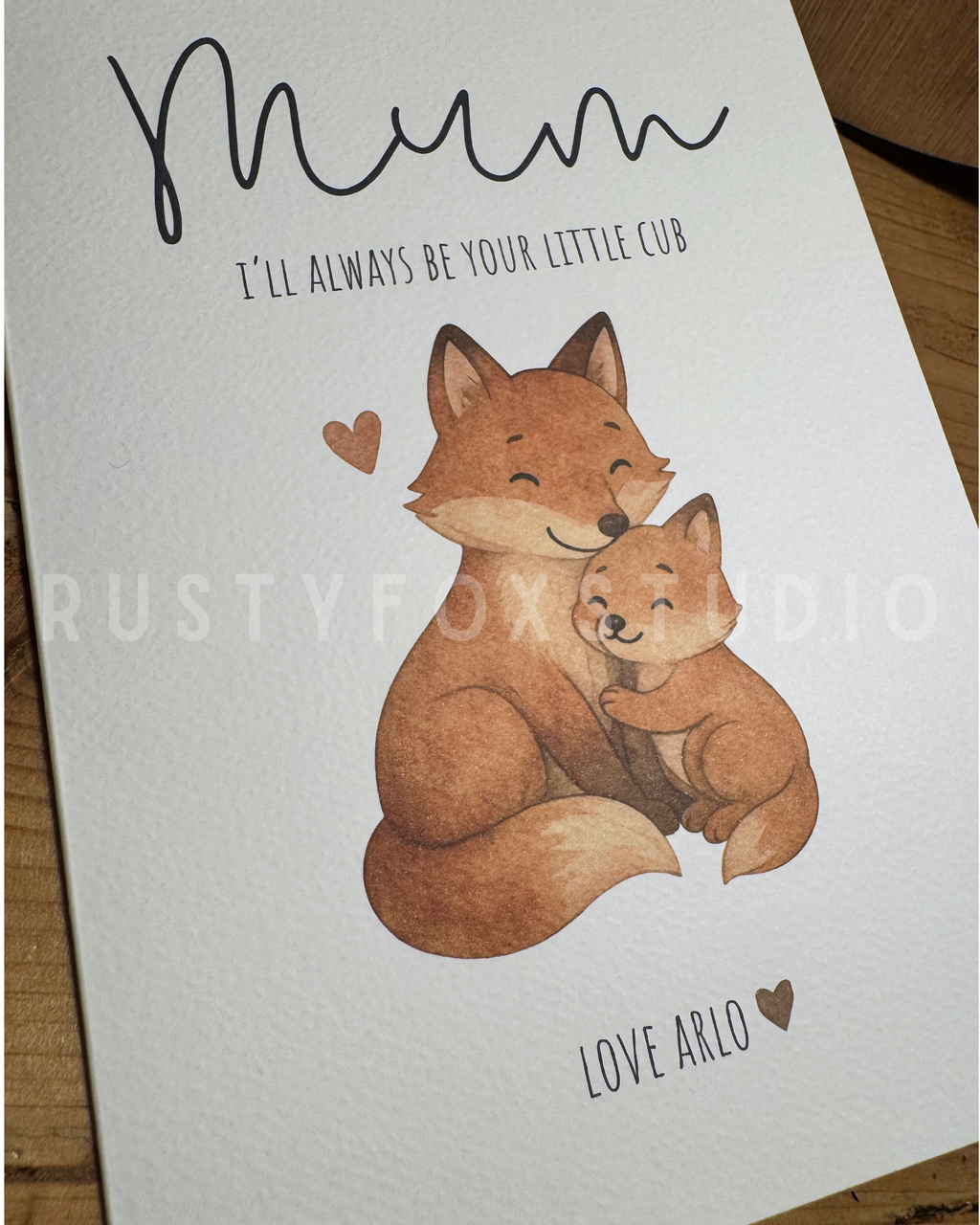 “I’ll always be your little cub” Mother’s Day card
