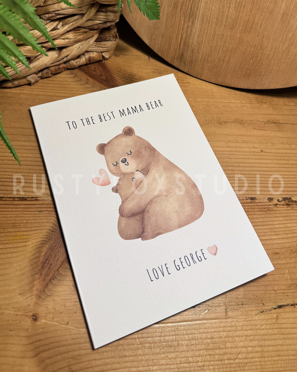 “Mama bear” Mother’s Day card